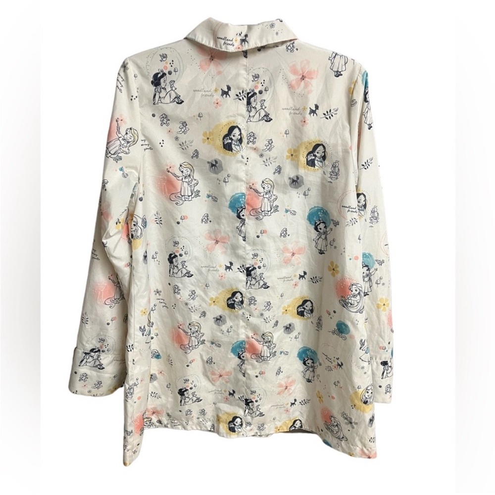 Disney Women's Blouse with Character Print - Cream, Blue, Pink - Picture 2 of 5